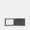 Coach Compact Billfold Wallet Gunmetal Black