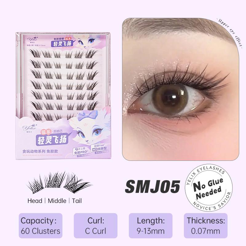 Clusters Eyelashes Glue-free False Eyelashes Natural Eyelash Manga Lashes Soft False Eyelashes Daily Makeup