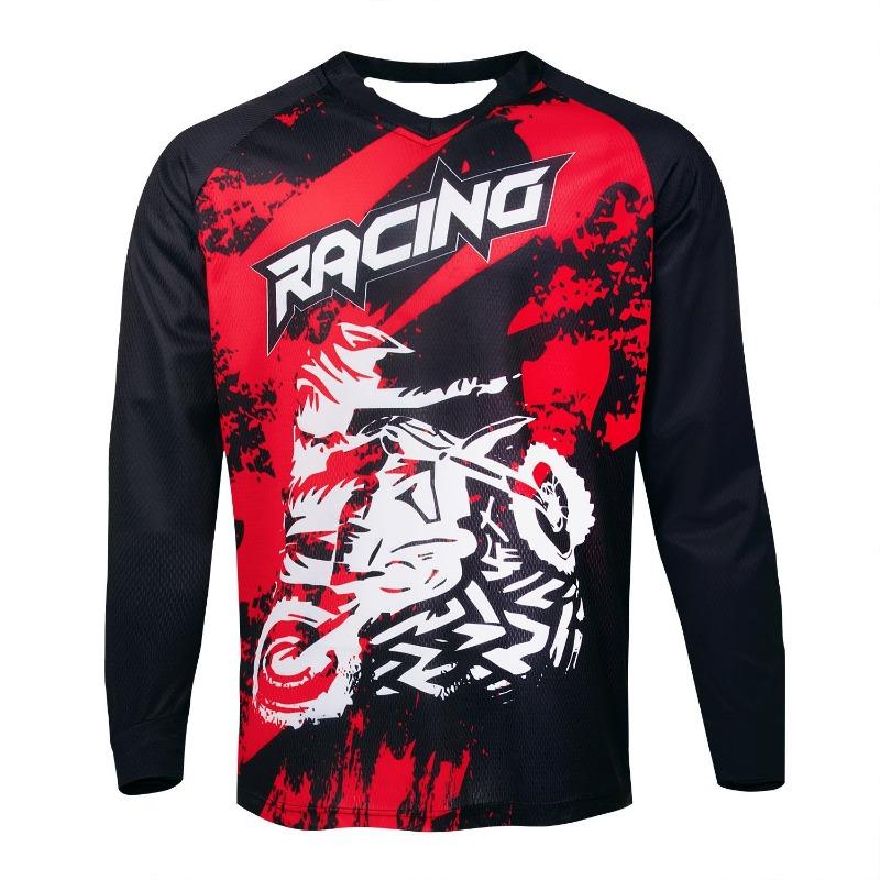 Men's Long Sleeved T-shirt, Motorcycle Sportswear, Bicycle, Endurance Motorcycle, 3D Printing, Quick Drying Sport