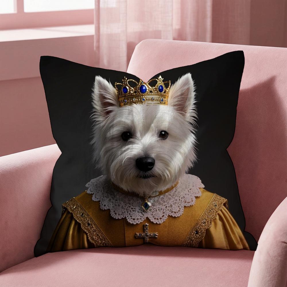 West Highland White Terrier Kissenbezug Mehrzweck-Kissenbezug für Zuhause & Auto - Wendbar, Weich & Strapazierfähig für den täglichen Gebrauch