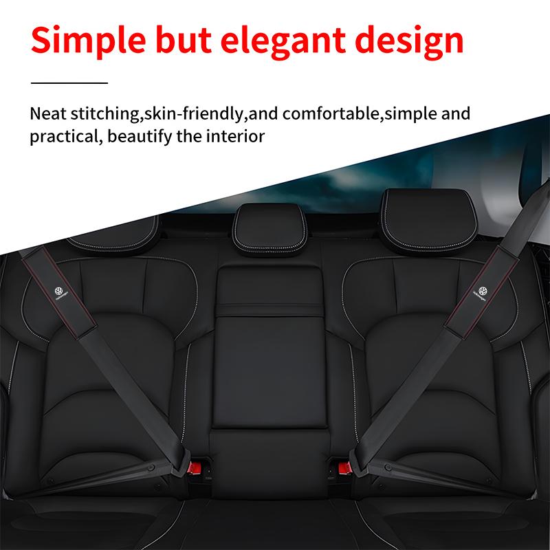 Car Seat Belt Protector Cover Seat Belt Shoulder Pad Accessories For Volkswagen VW Jetta Golf Beetle EOS GTI MK2 MK4 MK5 MK6 MK7 RD3