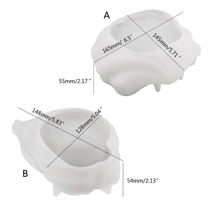 Versatile Candle Mold Conch Shaped Silicone Mold lNon-stick Easy To Mold for Making Candle Plaster Home Decorations