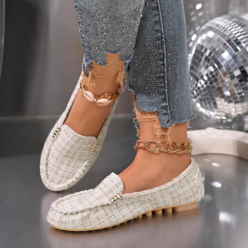 Women Loafers Driving Boat Sandals Luxury Decor Pattern Design PartFlats Slip-on Sexy Elegant Flat Comfy Casual Office