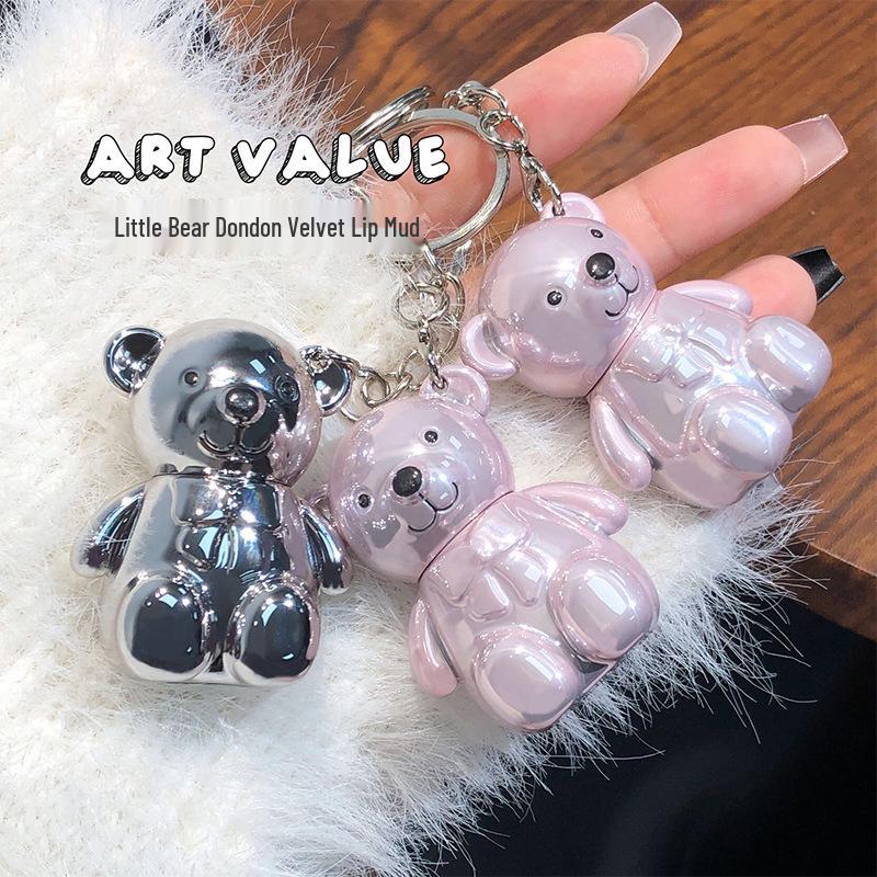 Art Value Little Bear Velvet Matte Lip Mud: Natural Moisturizing Lip Gloss for Women (A2430)