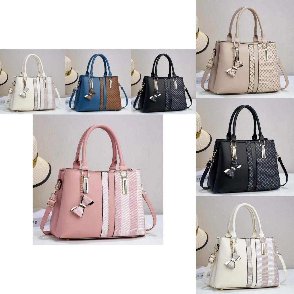 Chic Pu Fashion Handbag For Moms With Compartments And Color Block Design Ideal For Daily Use
