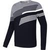 2023 Winter New Basic Color Block Golf Sports Knit Sweater Men Sweater Light-Flower-Gray A11M345405F-MG