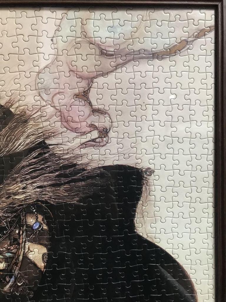 [USED] Yoshitaka Amano Hunter Phantom Jigsaw Puzzle Finished 1000 Pieces