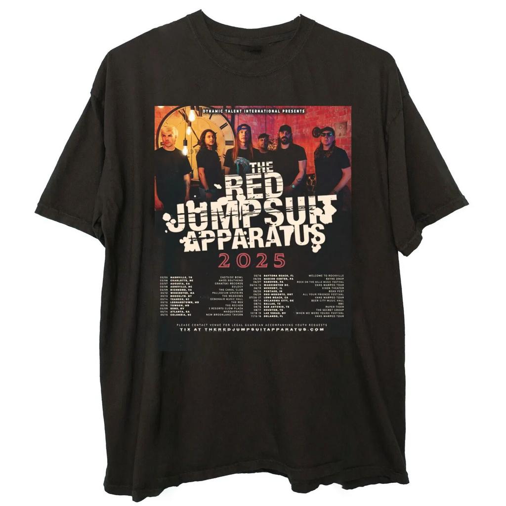 The Red Jumpsuit Apparatus Band Tour Dates T Shirt Full Size SXL MD