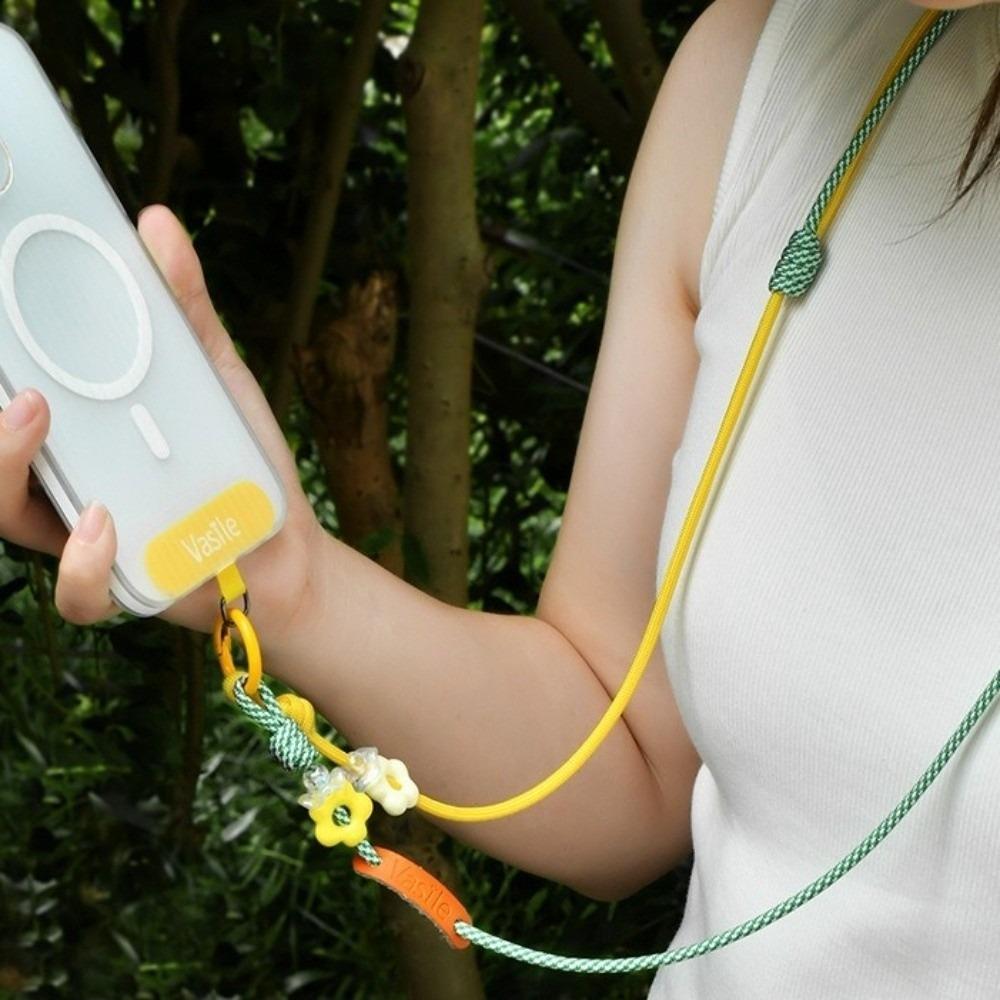 Anti-Loss Phone Lanyard Long Rope Hanging Neck Strap New Knit Phone Lanyard Camera