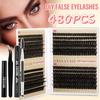 480 Tufts False Eyelashes Set 8-16Mmdiy Segmented D Song Thick Single Tufts Eyelashes