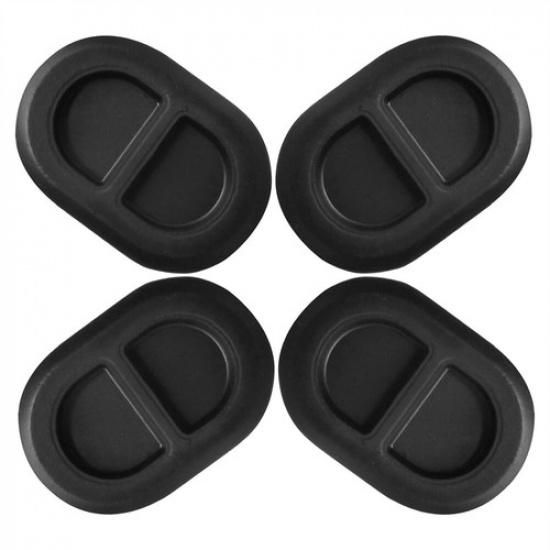 4 Pcs Floor Pan Drain Plugs Rubber Oval Plugs For Jeep Wrangler JK JL 2014-