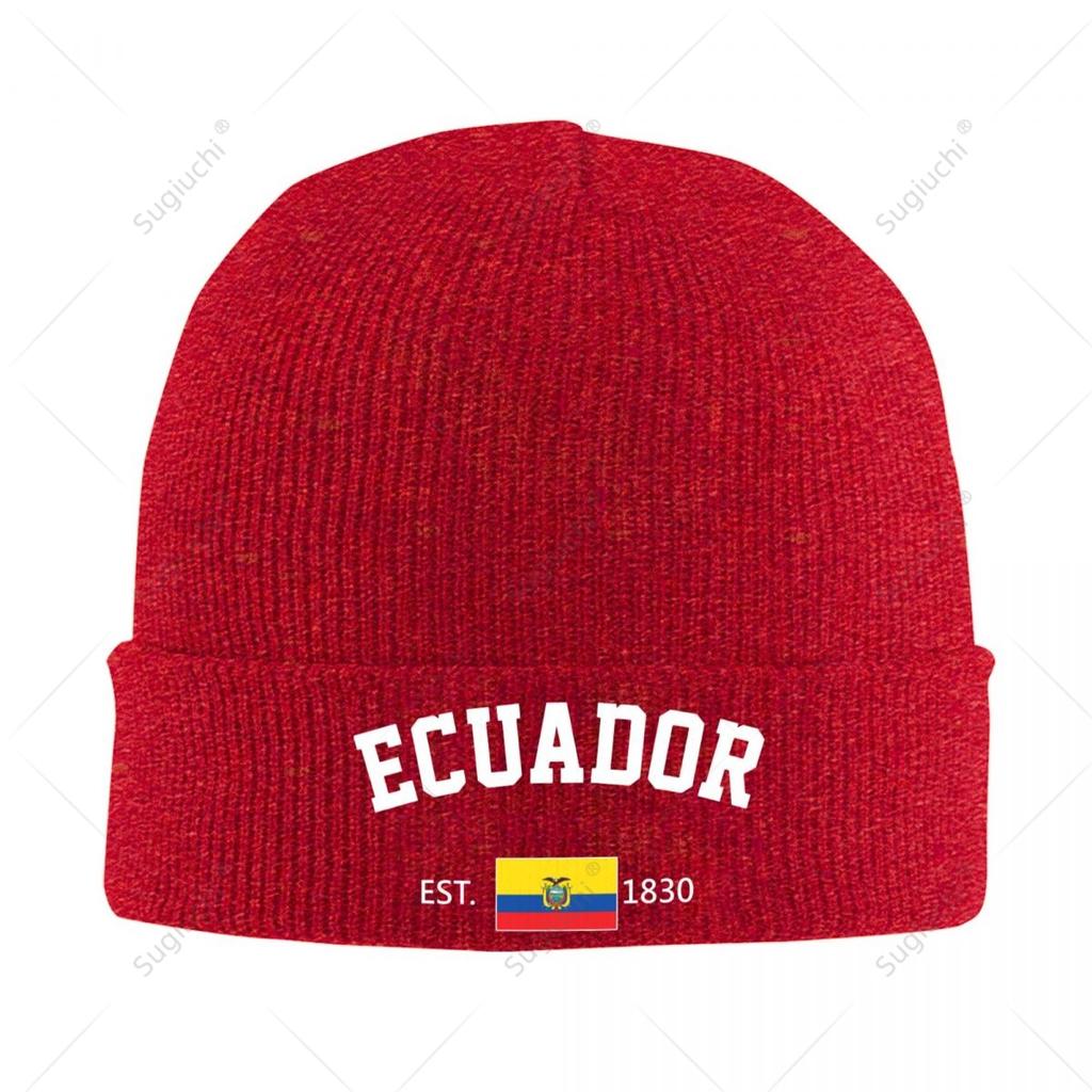 Knitted Hat Unisex Ecuador EST Independence Day For Unisex Women Boys Winter Autumn Beanie Cap Warm Bonnet