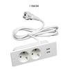 European charging socket European standard concealed strip, plugged European style with sockets 2 ports, 4000W,