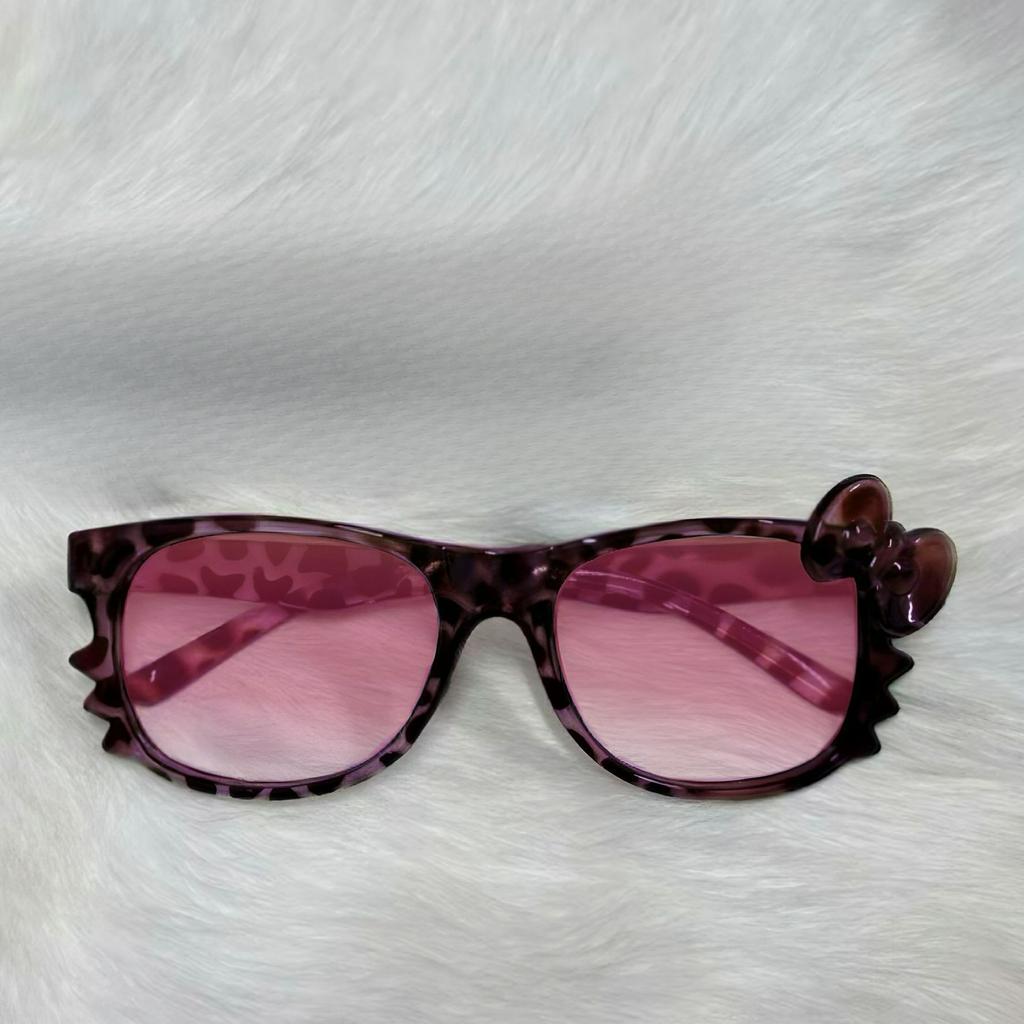 Leopard Eyeglass Frame  Girls Retro Bow Tie Comfortable Eye Glasses Cute Cosplay Party Leopard Eyeglasses Fashion Gifts