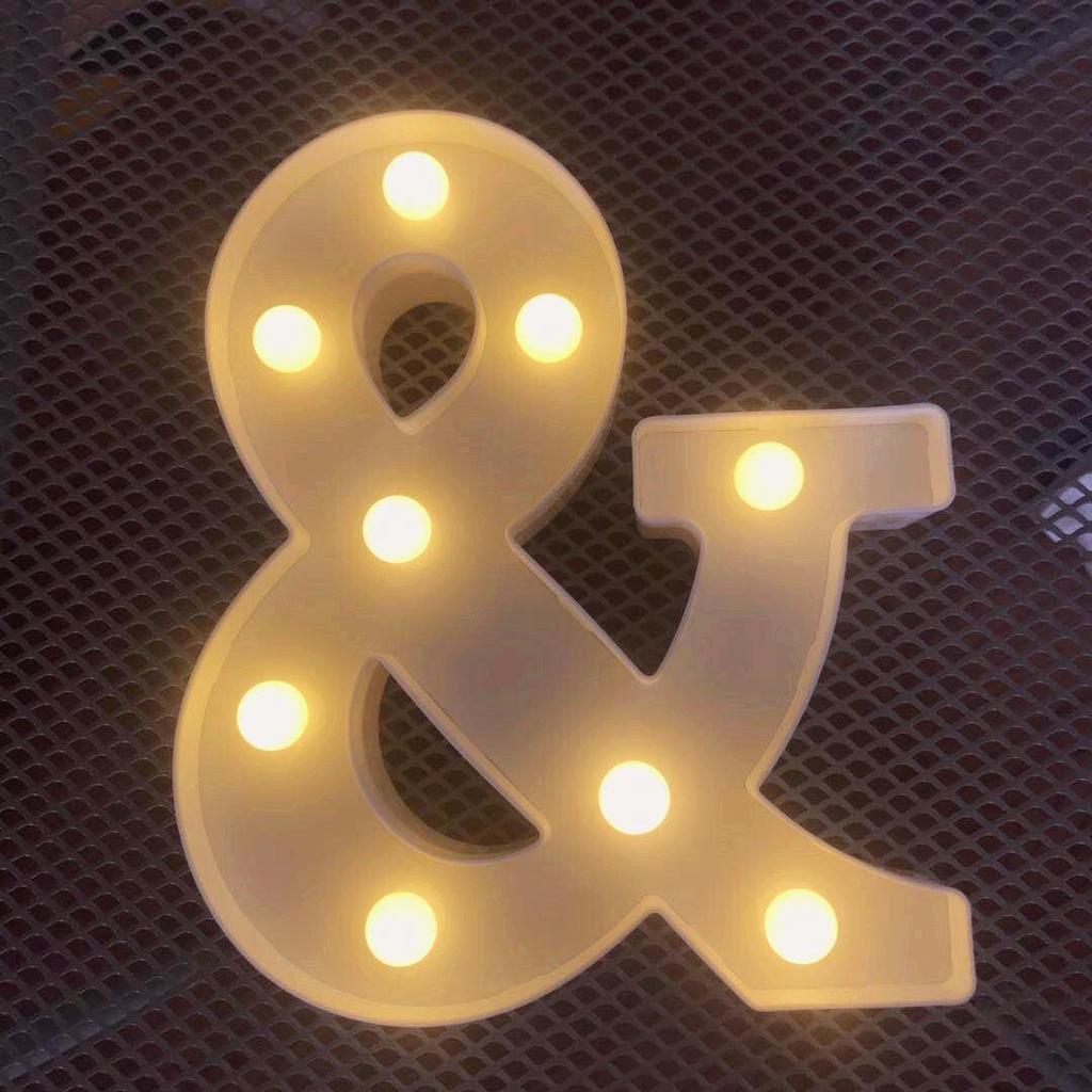 Popular 26-Letter Alphabet, Number & Symbol Lights for Events & Decor