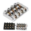 4 String Headless Electric Bass Bridge Zinc Alloy Brass Bridge Replacement with String Lock