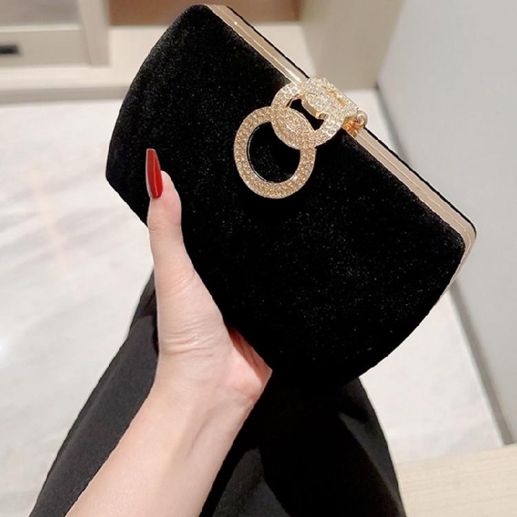 Elegant Evening Bag Velvet Handbag Shoulder Bags Wedding Purse for Party Prom