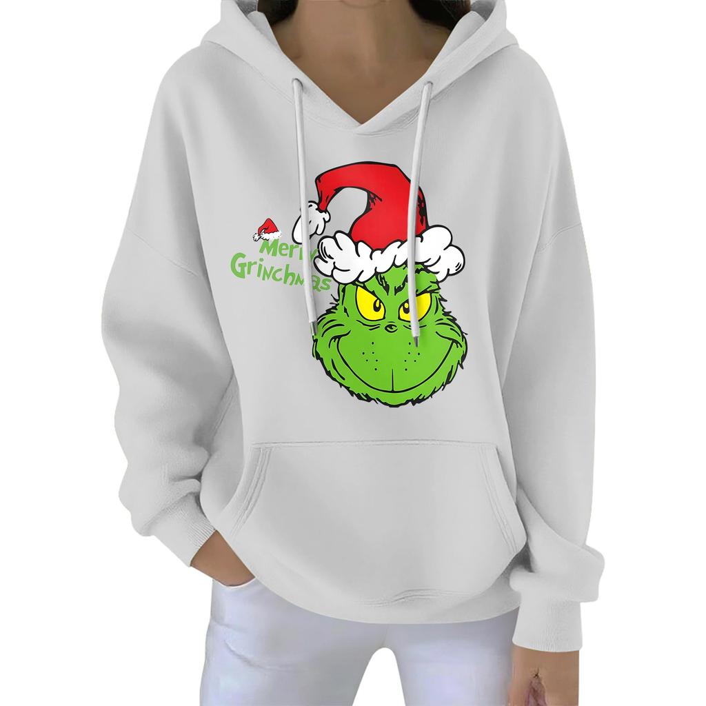Women's Christmas  Hoodie Funny Cute Christmas Holiday Sweatshirt Pullover