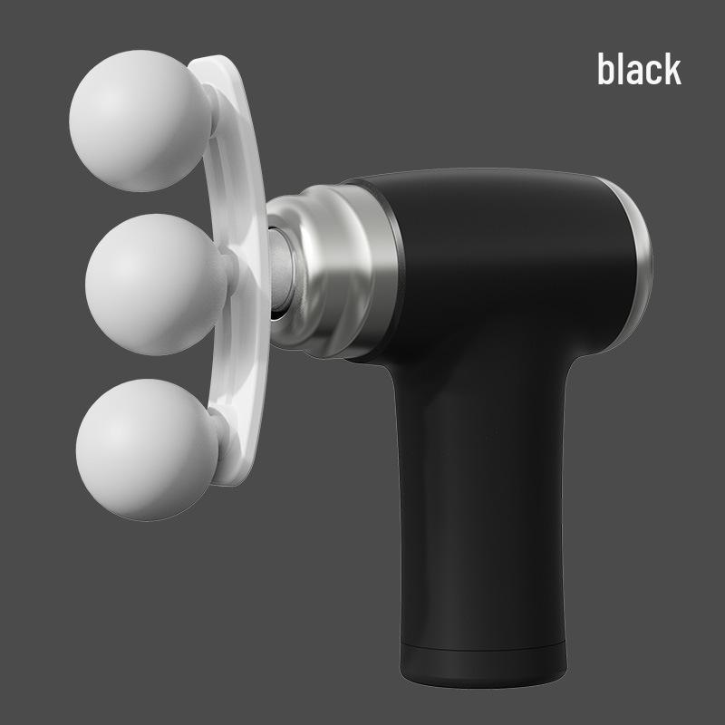 9-Head Silent Mini Fascia Gun: Multi-Functional Muscle Massager for Men & Women, Neck & Body Relaxation.