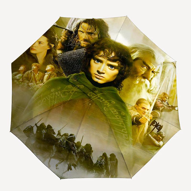 1pc The Fellowship of the Ring Automatic Opening and Closing Umbrella - Small Umbrella Suitable for Various Occasions G096