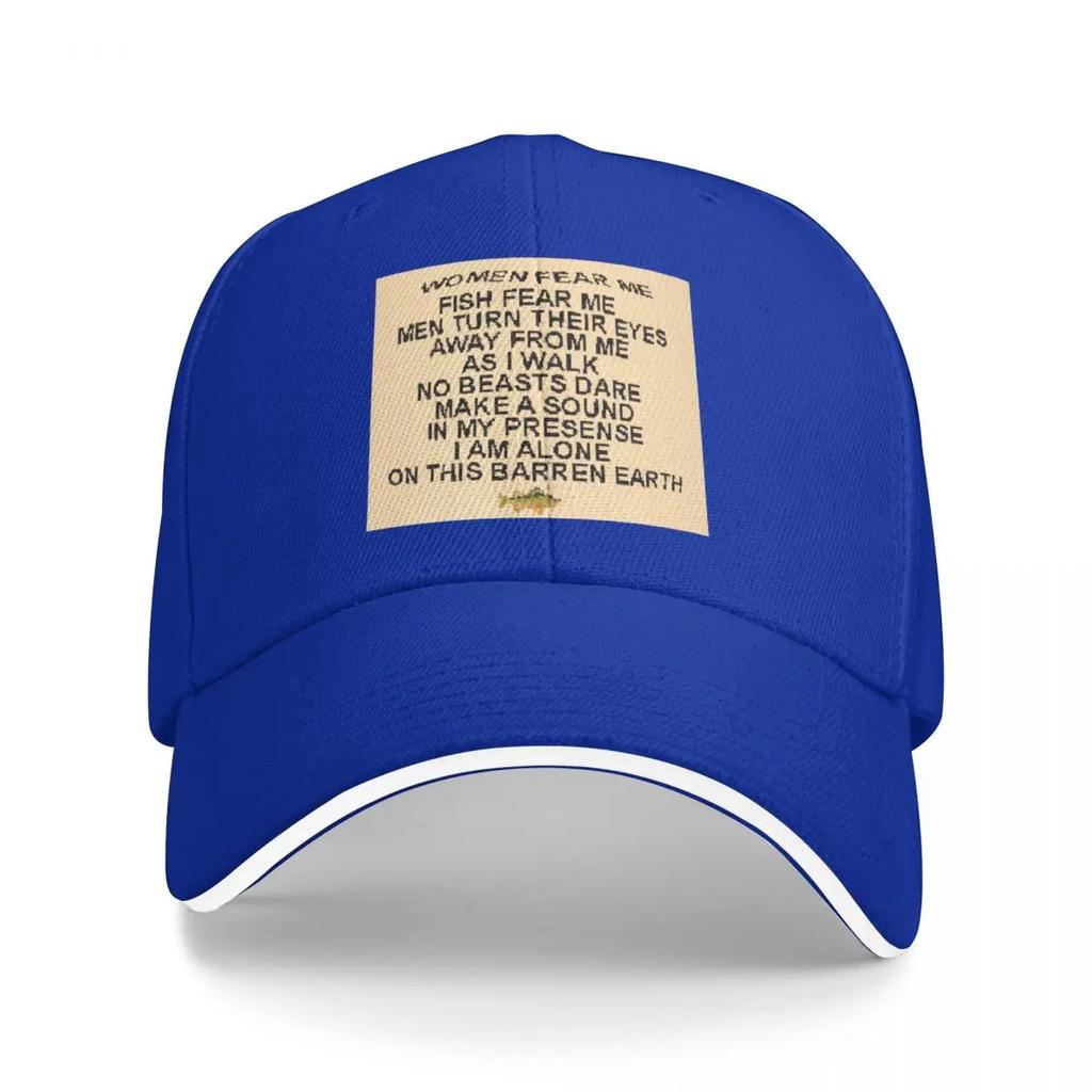 women fear me Baseball Cap fishing hat sailor cap for men Luxury Man Hat Visor Womens Beach Outlet 2025 Mens