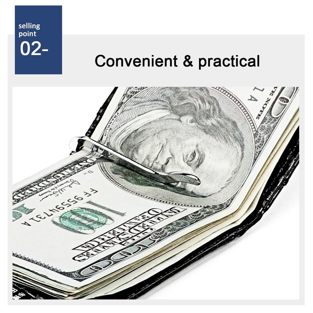 Men's Carbon Fiber Pattern RFID Short Wallet with Front Pocket Dollar Clip