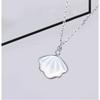 Rhinestone Inlaid One Shell Mother Of Pearl Pendant Fashion Clavicle Necklace For Women