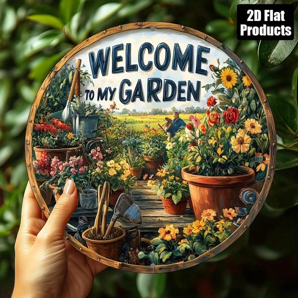 2D Flat Metal Sign - Wall Hanging Decor Accessory