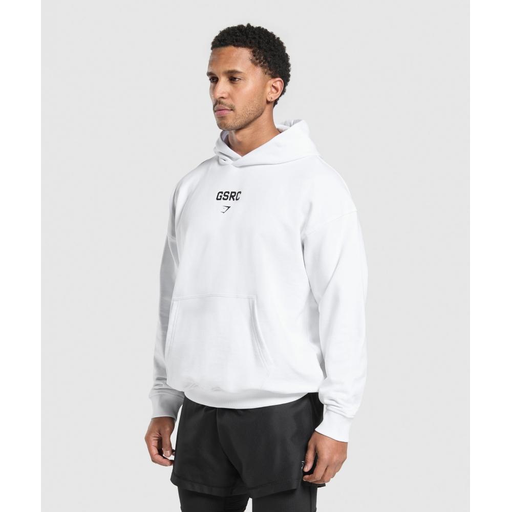 Gymshark Gsrc Hoodie White A2b8t Wb57