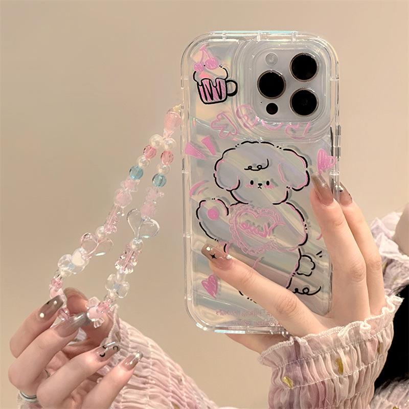 Weiche TPU Laser Telefon Fall Für iPhone 11 13 16 Pro Max 14 15 12 XR X XS 7 8 Plus SE 16promax 15promax Transparente Abdeckung Funda