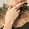 Elegant Zircon Crossed Rings Luxury Plain Ring Exquisite Crystal Finger Rings  For Girls