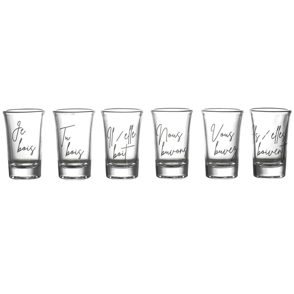 Zestaw 6 Kieliszków Z Napisami Verres