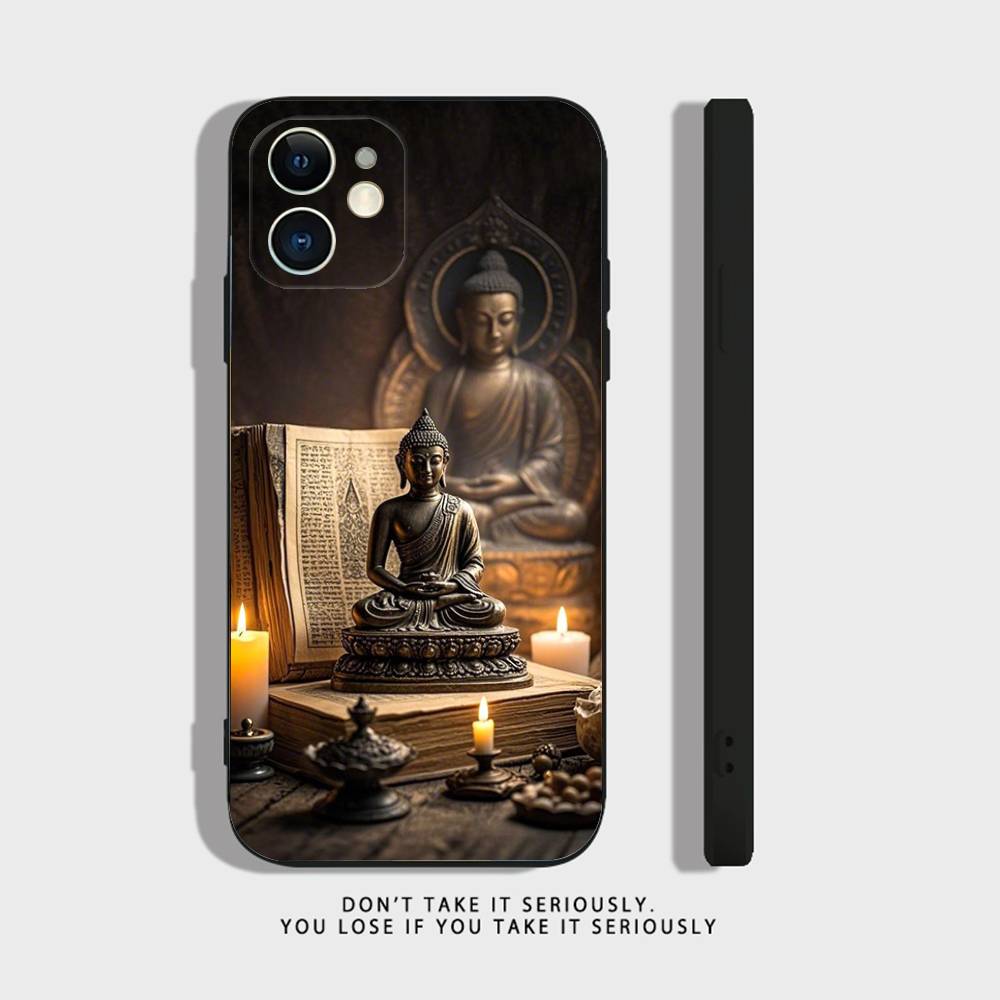 

Shakyamuni Buddha Phone Case For iPhone 17 16,15,14,13,12,11,Pro,XS,Max,XR,Plus,Mini Soft Silicone Black Shockproof iPhone15plus