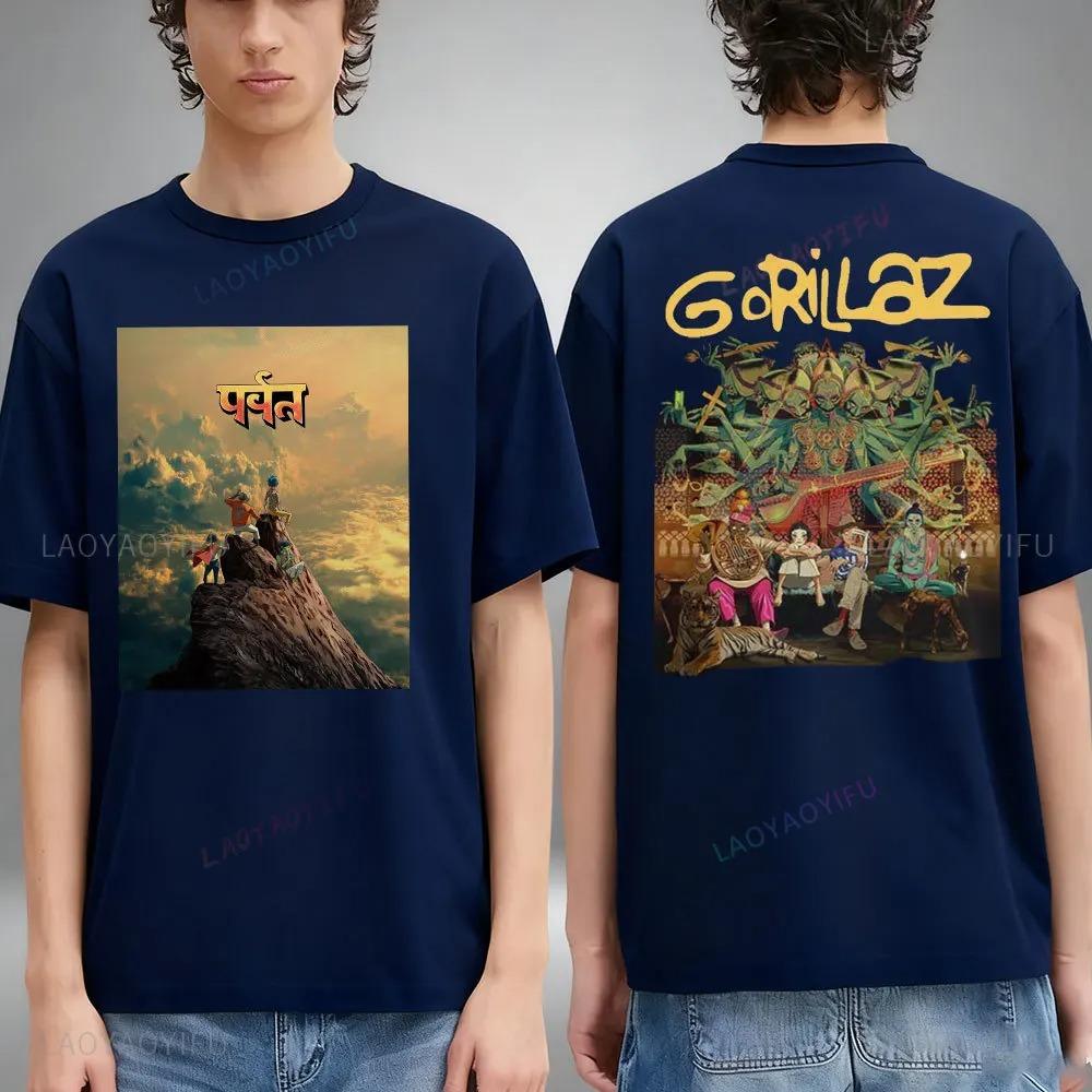 Gorillaz Merch Articles T-shirt Men Women Cotton Oversized Street Hip Hop Harajuku Short Sleeve Comfortable Female Male Tee Shirt