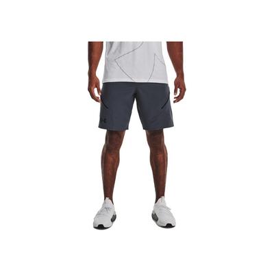 Solid Color Elastic Training Shorts Men Bottoms Grey 1374765-044