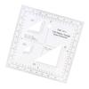 5''x5'' Acrylic Triangle Coordinate Scale and Protractor for Reading Land