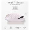 Premium Hotel-Style Memory Foam Pillow With 3D Star Embroidery Single Bed High Resilience Feather-Like Fill White Gray