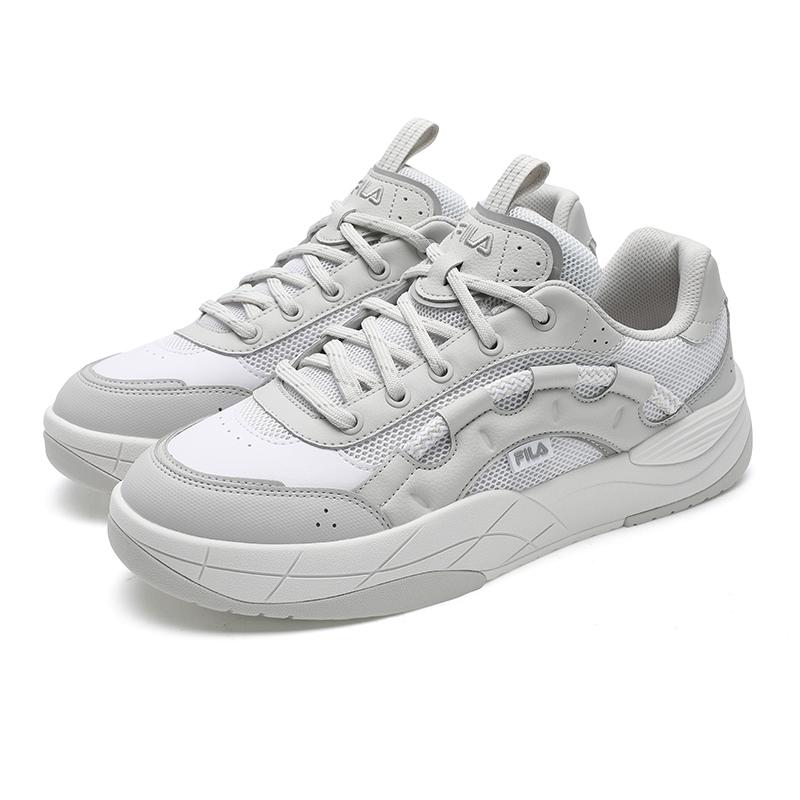 New FILA BOHO Rainbow Shoes Lightweight And Breathable Low Top Skateboard Shoes Men's White Gray F12M532220FWA
