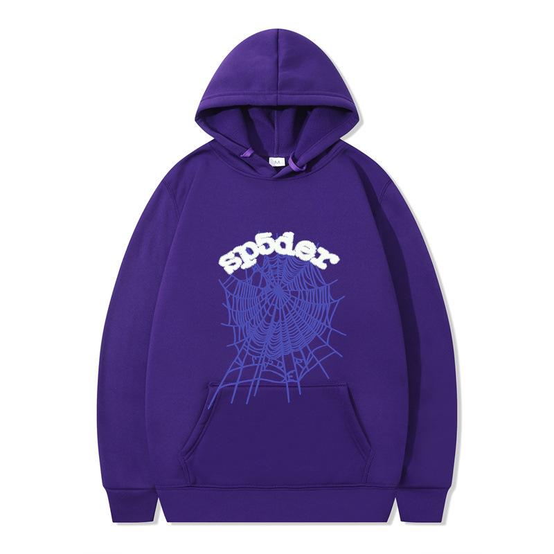 Sweat à capuche 555 Série Spider Hommes et Femmes Pull Automne Hiver Sweat-shirt Imprimé