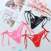 Sexy Ladies Cotton Mesh Transparent Panties Thongs String Lingerie Fashion Low-Rise Women Underwear Seamless Briefs 1pcs JS8011