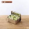 Stainless Steel Seasoning Box with Lid and Spoon