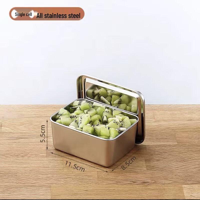 Stainless Steel Seasoning Box with Lid and Spoon