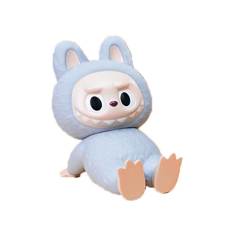 

ПВХ Лабубу Мультяшный Держатель для Телефона Настольная Подставка для Телефона Каваи Держатель для Телефона Украшение Студенческого Стола Подарок для Девочки Мальчика Игрушки серый