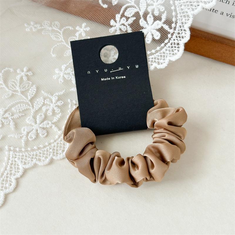

Versatile French Satin Hair Tie: Women s High Ponytail Scrunchie, Korean Style кофейный