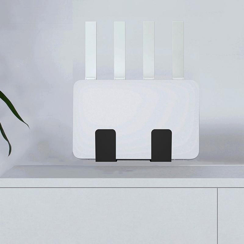 Space Saving Wall Shelf Metal Wall Support Organizers Stand with Protective Pad for Laptop and Tablet