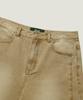 NODU Side Cut Washed Bermuda Shorts [Beige]