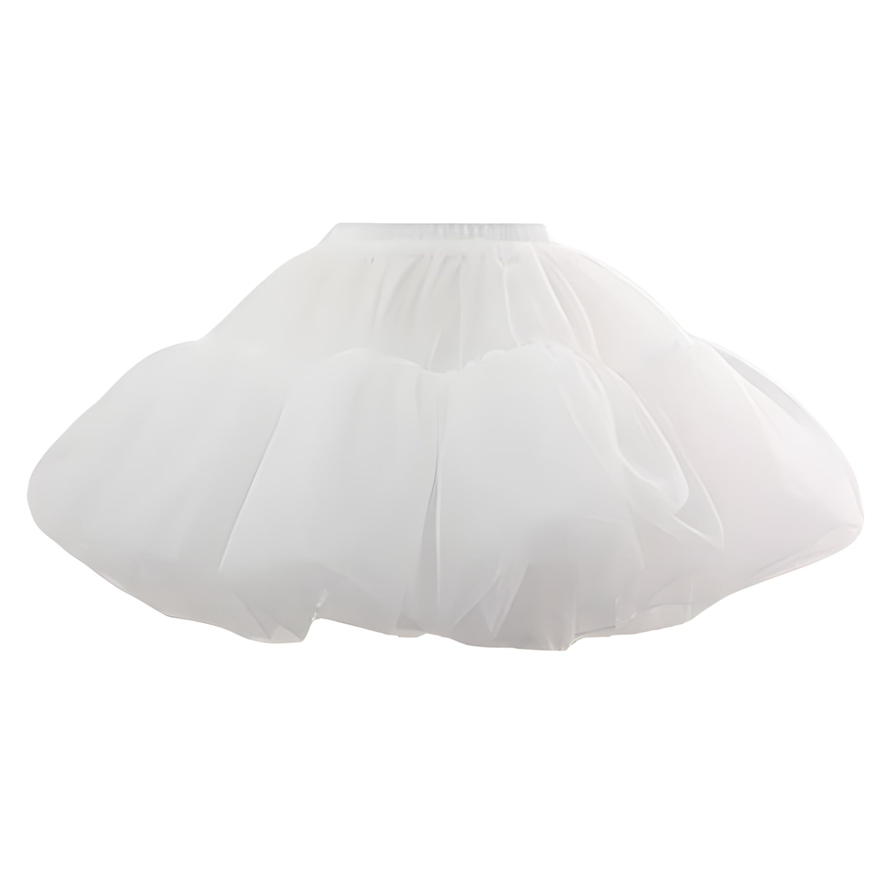 

White Pannier for Tutu Fluffy No Jumper Gothic White [BTKAKAN] Women s Adults, Skirt, 4-Layer Tulle, Pannier, Volume, Wires, Skirt, Lolita, Lolita, білий
