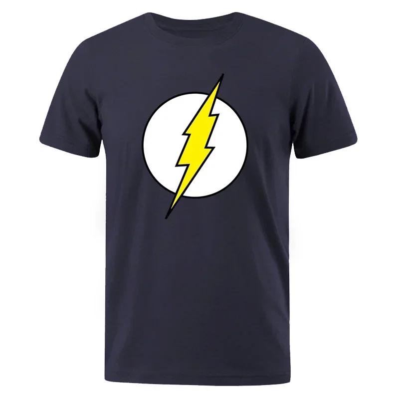 The BIG BANG Theory T Shirt The Lightning Print T-Shirt For Men Cotton Overd Clothing Casual Street Short Sleeved Funny Tees#Color(2)