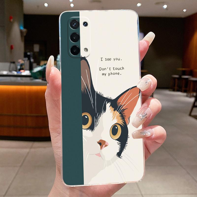 Casing For OPPO A74 5G CPH2197 Phone Case Luxury Dragon Cute Cool Boys Girls Pattern Soft silicone Back Cover Transparent Shell