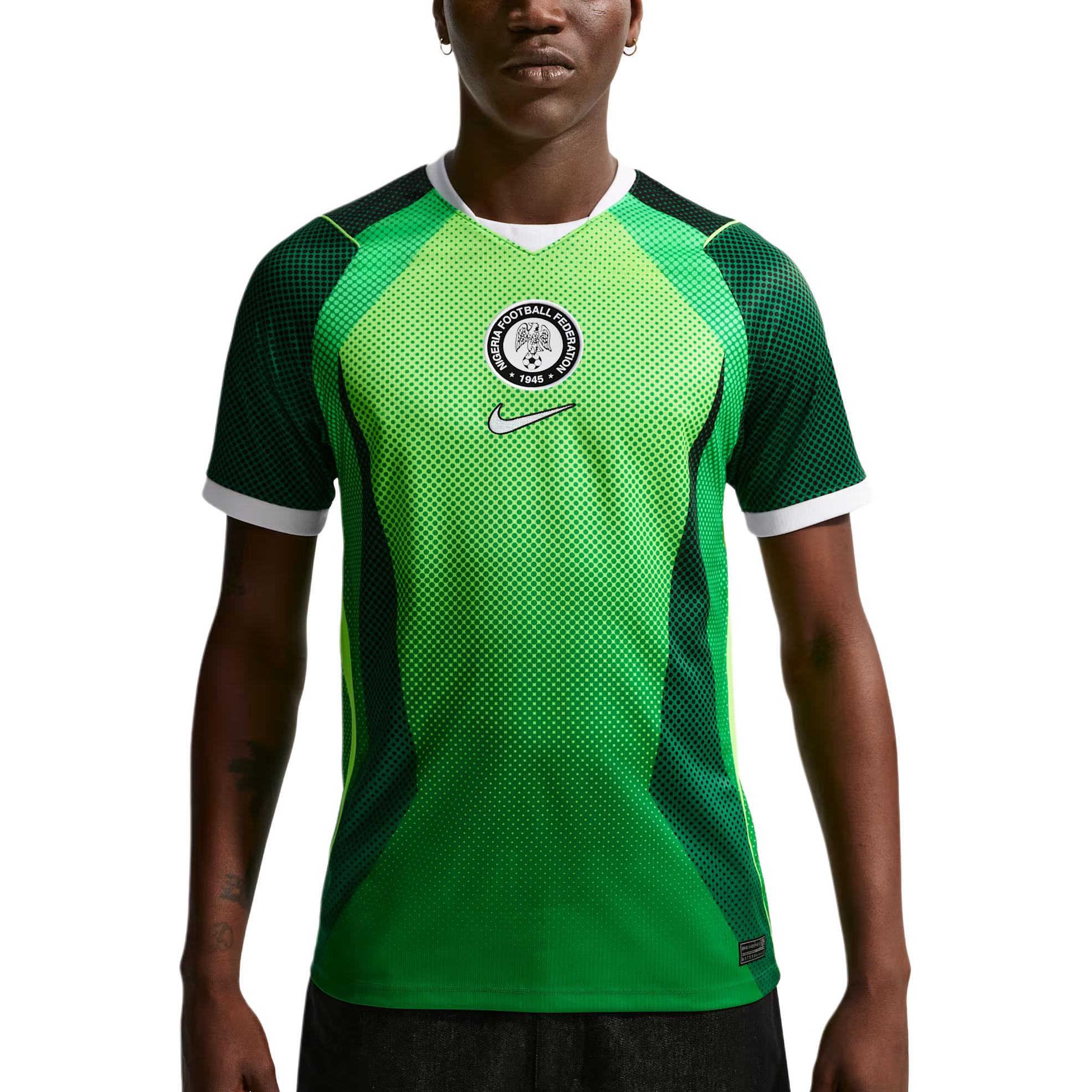 

Nike Dri-Fit 2026 Season Nigeria Home Fan Version Quick-Dry Pullover Short Sleeve Football Shirt Men tops IB5308-302 L